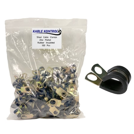 Kable Kontrol Cable Clamp, Steel, 3/4 in Bundle Dia., 100 PK CC-5010-C